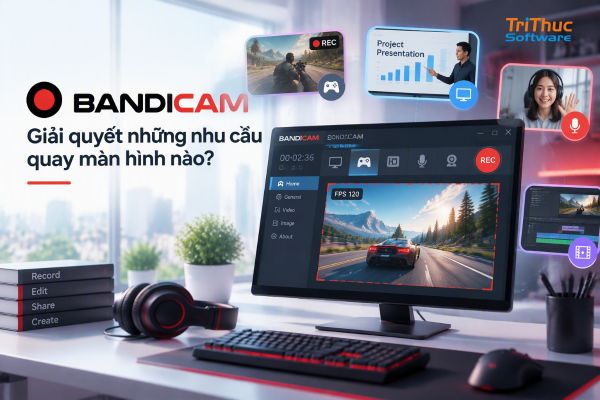 Phần mềm Bandicam là gì? Download, cài đặt và chi phí mua 2026
