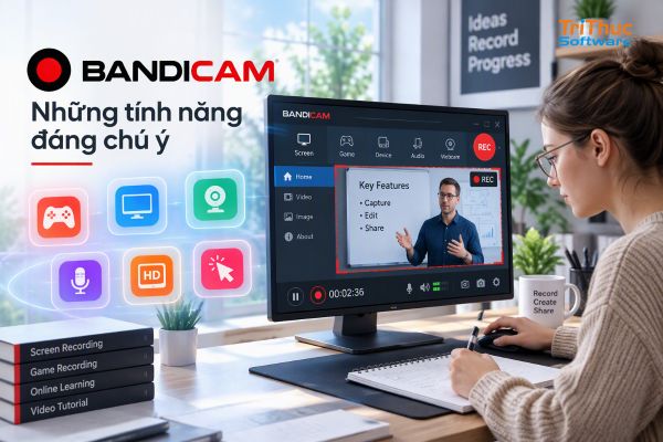 Phần mềm Bandicam là gì? Download, cài đặt và chi phí mua 2026