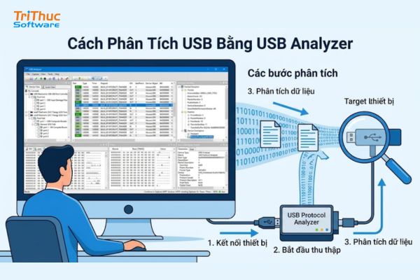 Cách phân tích USB bằng USB Analyzer chi tiết từ A-Z