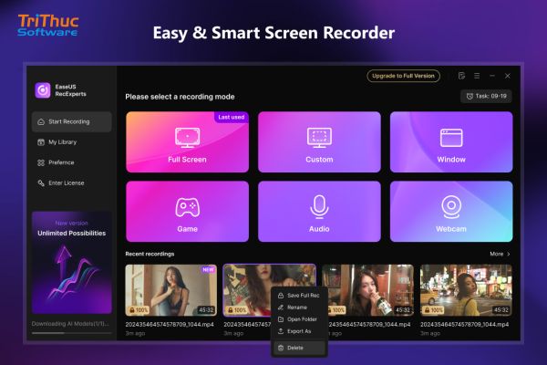 EaseUS RecExperts là gì? Phần mềm quay màn hình máy tính chuyên nghiệp