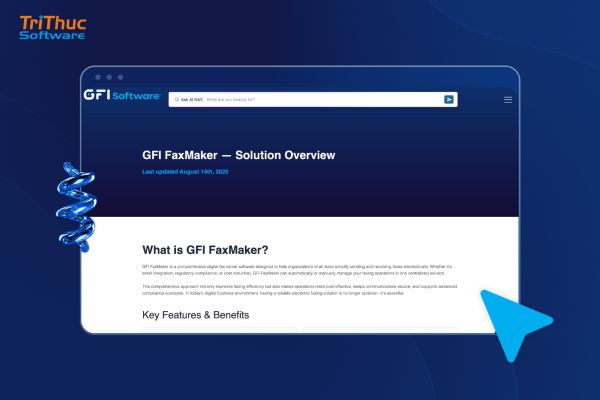 Phần mềm GFI FaxMaker bản quyền | Tư vấn và báo giá