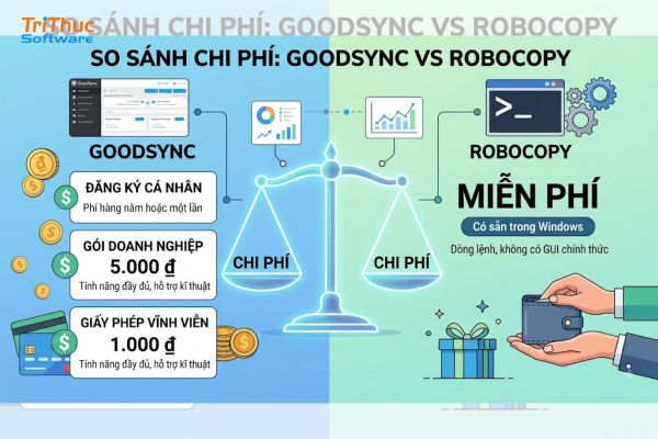 GoodSync và Robocopy: Phần mềm nào là lựa chọn phù hợp? So sánh chi tiết 2026