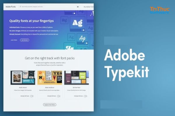 Phần mềm Adobe Typekit