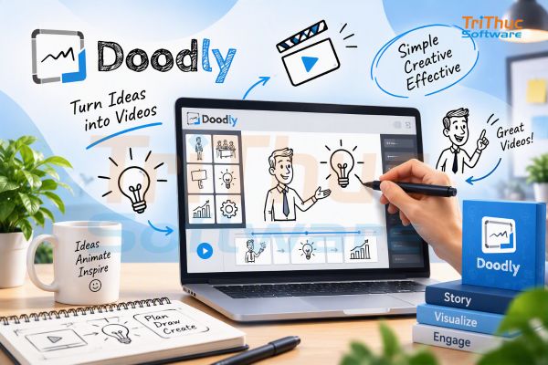 Phần mềm Doodly là gì? Tính năng, cách sử dụng và giá mua 2026