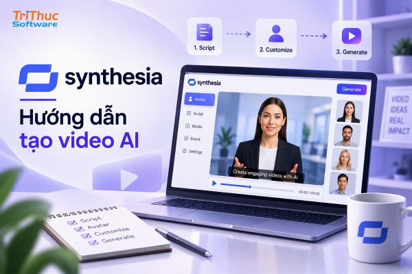 Phần mềm Synthesia AI: Tính năng, cách dùng và bảng giá