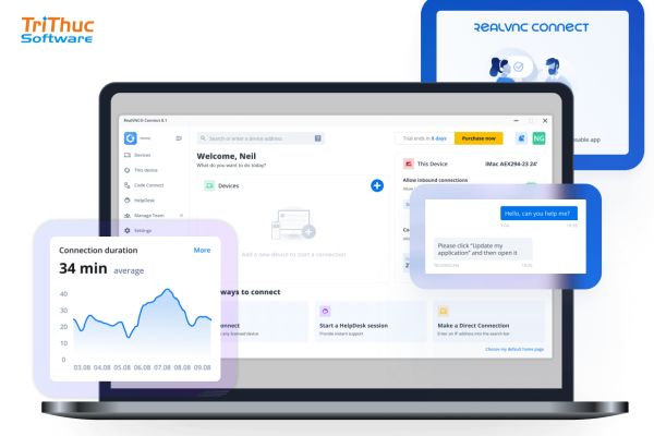 Phần mềm RealVNC® Connect là gì? Mua & tải xuống trên máy tính 2026