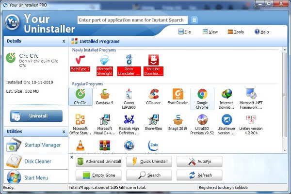 your uninstaller full