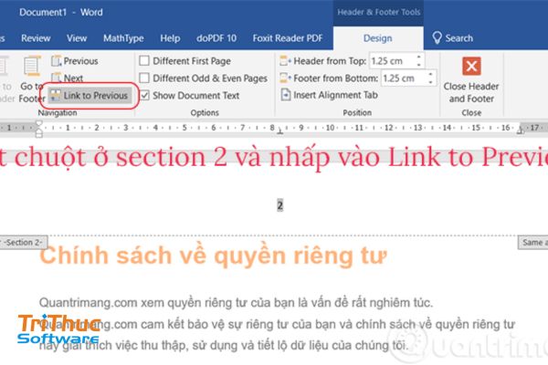 Cách Đánh Số Trang Bỏ Trang Đầu Trong Word Đơn Giản