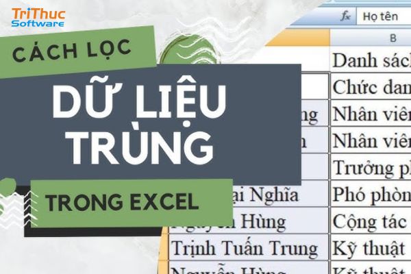 cách lọc trùng trong Excel cách lọc trùng trong Excel