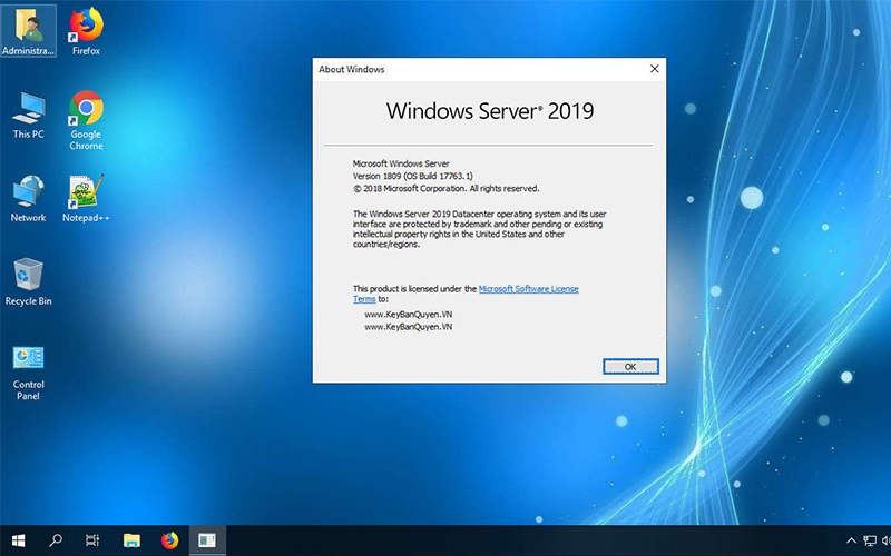 cách tính license windows server 2019