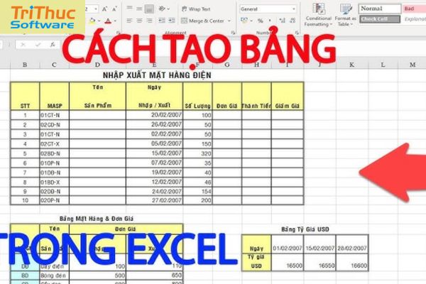 Hướng Dẫn Cách Tạo Bảng Trong Excel Đơn Giản