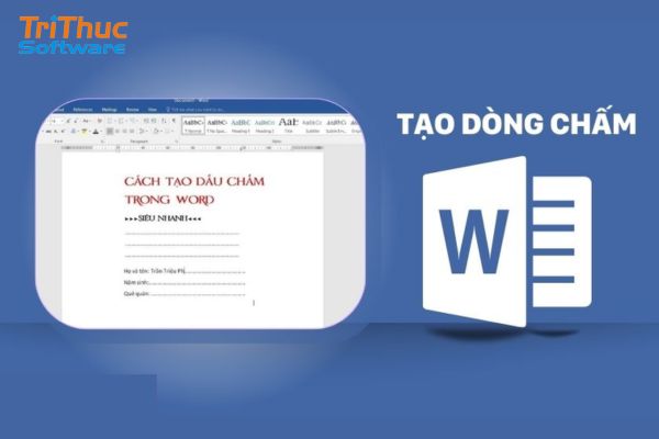 cách tạo dấu chấm trong word