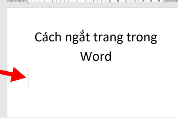 cách thêm trang trong word