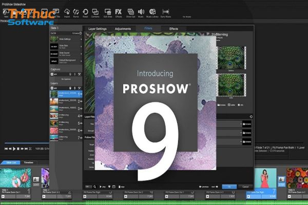 Cách xóa chữ trong phần mềm ProShow Gold