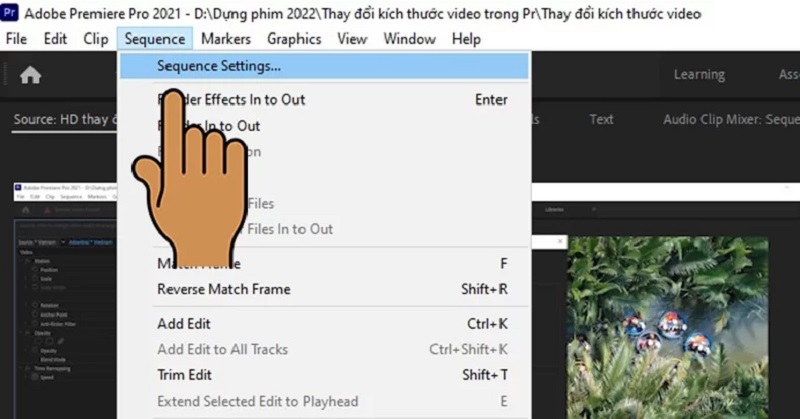 Hướng Dẫn Cách Chỉnh Sửa Sequence Trong Adobe