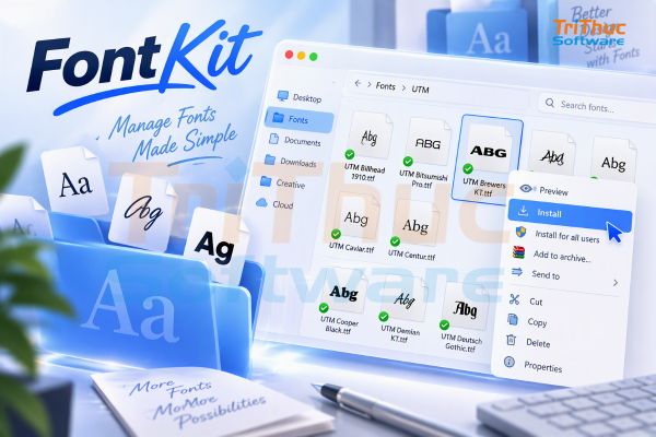 Phần mềm Font Kit là gì? Tính năng, cách sử dụng và mua 2026