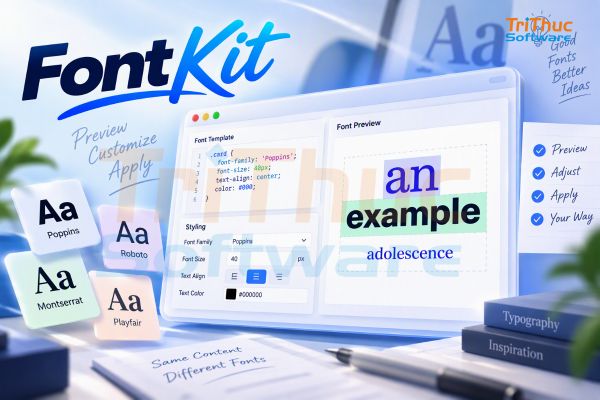 Phần mềm Font Kit là gì? Tính năng, cách sử dụng và mua 2026