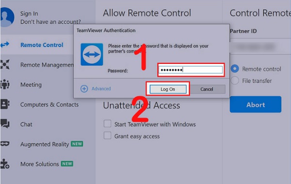 Hướng dẫn cách sử dụng TeamViewer 