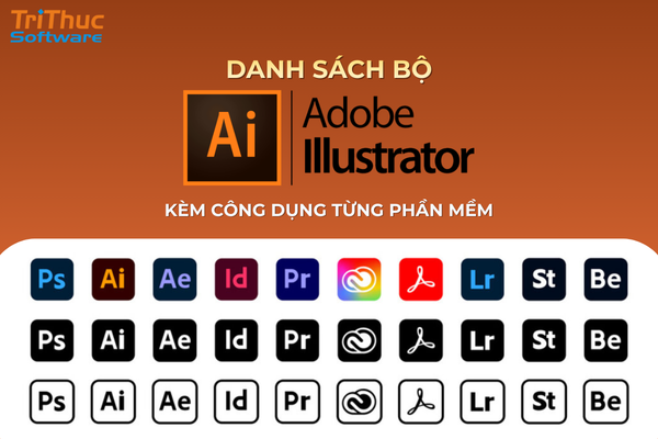 Tổng hợp danh sách bộ Adobe Creative Cloud và công dụng chi tiết từng phần mềm