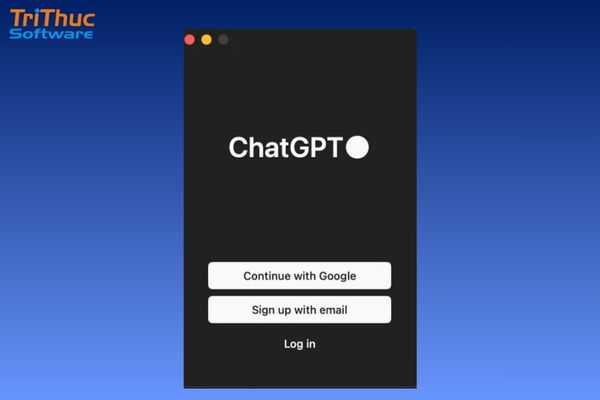Đăng nhập vào tài khoản ChatGPT