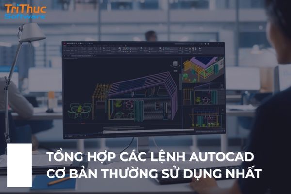 Lệnh AutoCAD với thao tác nhanh chóng và tạo bản vẽ kỹ thuật chính xác