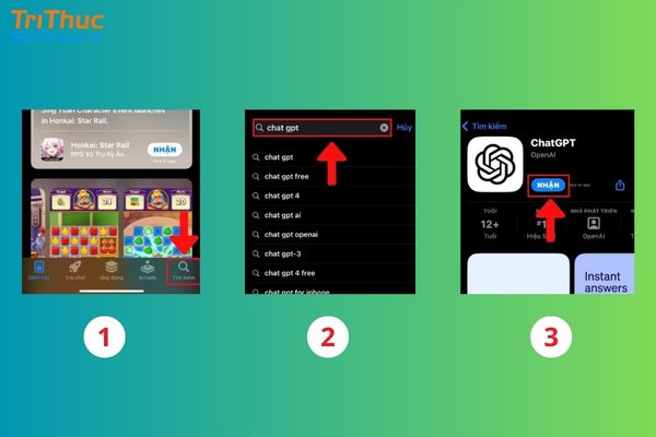 Tiến hành tải ChatGPT qua App Store