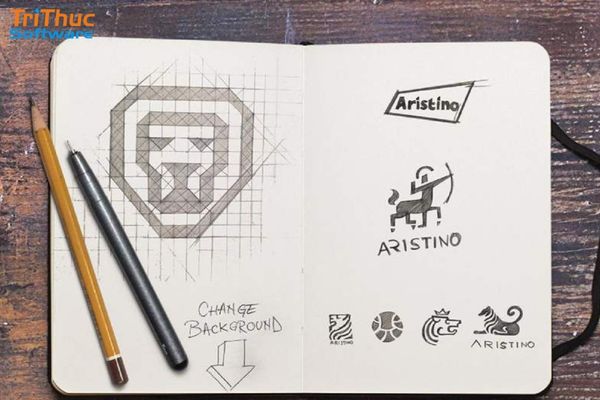 Phác thảo logo thủ công