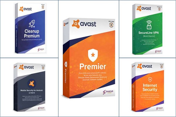 Các dòng sản phẩm của Avast